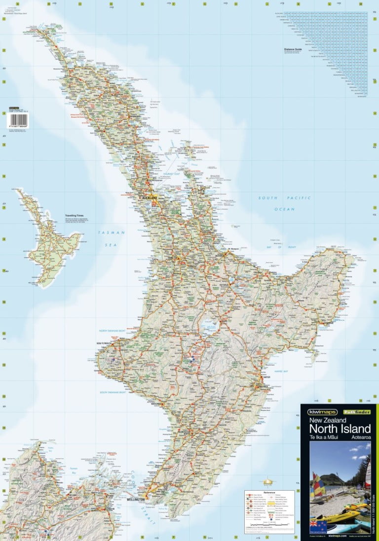 North Island Kiwi Map MapCo NZ Ltd Maori Pacific Island And New   NZ110 North Island Sheet 2 768x1098 