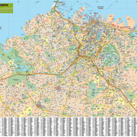 Auckland City & District Map – MapCo NZ Ltd – Maori, Pacific Island and ...