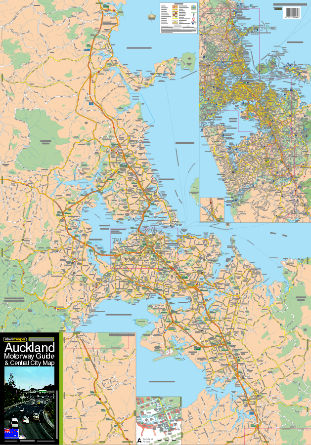 Auckland Motorway Map – MapCo NZ Ltd – Maori, Pacific Island and New ...