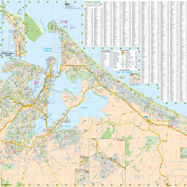 Rotorua, Taupo District road map – MapCo NZ Ltd – Maori, Pacific Island ...